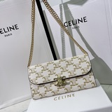 Бренд： Celine 1961 Цвет： белый с принтом Размер： 19*10,5*3.