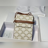 Бренд： Celine 9985 Цвет： белый с принтом Размер： 18*11,5*3.