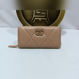 chanel Chanel, модель из фирменной коллекции, кожаная кошелька с застежкой-молни