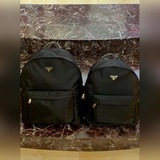PRADA 2023 Новая модель мужской и женской сумки-рюкзака из нейлона для путешеств