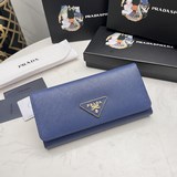 PRADA, классическая кошелька с крышкой, два отделения, классическая модель, прос
