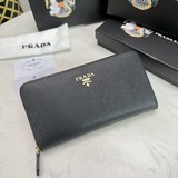 PRADA, классическая модель небольшого кошелька на молнии. Классический дизайн, п