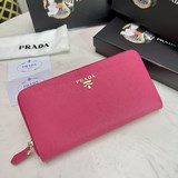 PRADA, классическая модель небольшого кошелька на молнии. Классический дизайн, п