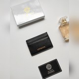 Новая поставка кожаного кошелька для кредитных карт Versace из овечьей кожи, ори
