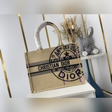 Оригинальный заказ, средний размер, льняная ткань 【Di0r Book Tote】 Большинство л