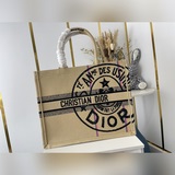 Оригинальный большой холст 【Di0r Book Tote】 Большинство людей, покупающих товары
