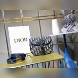 Темно-синий, маленький, новый дизайн Dior Vintage в среднем размере пользуется н