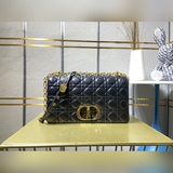 Большая сумка Dior с семью полосками, новая модель из кожи теленка с ротанговым 
