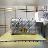 Большая сумка Dior с семью полосками, новая модель из кожи теленка с узором в ви
