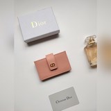 Lady Dior 5-секционный кожаный портфель из зернистой кожи изготовлен из кожи с о