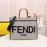 Новая сумка для покупок из ткани в клетку. Любимая сумка Fendi tote. Сумка Fendi