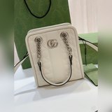 Новый цвет «старый серебро» с металлическими деталями, в наличии GG стеганая мин