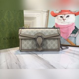 Gucci 499623 Dionysus PVC, натуральная кожа цвета овсянки. Серия небольших сумок