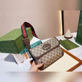 Gucci Ophidia сумка для фотоаппарата с оригинальным кожаным ремнем цвета черного