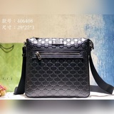 GUCCI Italy Signature Почтовая сумка с изысканной текстурой и удобной ручкой, ме