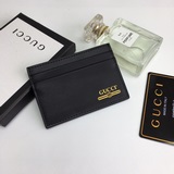 Качество Gucci, натуральная кожа, модель 547584, кожаный держатель для визиток, 