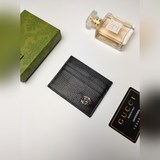 Качество Gucci, натуральная кожа, модель 436022, визитница с текстурой личи, с и