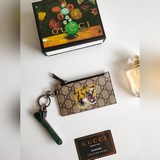 Высококачественный искусственный PVC-карман для карт GUCCI с принтом и металличе