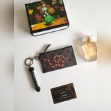 Высококачественный искусственный PVC-карманник GUCCI с принтом и застежкой-молни