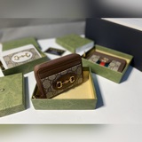 Бренд： GUCCl 195501 Цвет： коричневый, белый Размер： 11,5*8,5*.