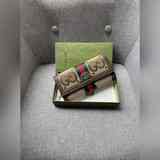 GUCCi Diana Новый кошелек с застежкой-молнией, выполненный в стиле «бамбуковый у