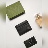 Качество Gucci, натуральная кожа, модель 436022, визитница с текстурой личи, с и