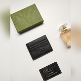Качество Gucci, натуральная кожа, модель 436022, визитница с текстурой личи, с и