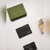 Качество Gucci, натуральная кожа, модель 547584, кожаный держатель для визиток, 