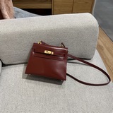 Kelly box подержанная сумка под мышку 20 см, оригинальная кожа, первоклассная фу