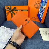 【Оригинал Hermes】 Новый женский кожаный кошелек с внутренним карманом на молнии,