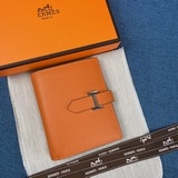 【Hermes оригинал】 Новый кожаный кошелек вертикальной формы с карманами, точная к