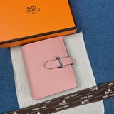 【Hermes оригинал】 Новый кожаный кошелек вертикальной формы с карманами, точная к
