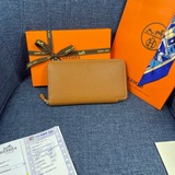 Оригинальный кожаный кошелек Hermès с оттиском ладони, произведенный во Франции,