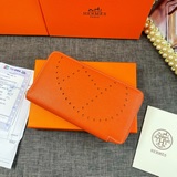 Оригинальный кожаный кошелек Hermès с оттиском ладони, произведенный во Франции,