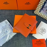 【Оригинал Hermes】 Новый женский кожаный кошелек с внутренним карманом на молнии,