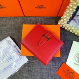 【Оригинал Hermes】 Новый женский кожаный кошелек с внутренним карманом на молнии,