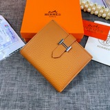 【Оригинал Hermes】 Новый женский кожаный кошелек с внутренним карманом на молнии,
