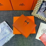 【Оригинал Hermes】 Новый женский кожаный кошелек с внутренним карманом на молнии,