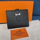 【Hermes оригинал】 Новый кожаный кошелек вертикальной формы с карманами, точная к