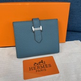 【Hermes оригинал】 Новый кожаный кошелек вертикальной формы с карманами, точная к