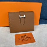【Hermes оригинал】 Новый кожаный кошелек вертикальной формы с карманами, точная к