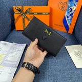【Оригинал Hermes】 Новый женский кожаный кошелек с внутренним карманом на молнии,