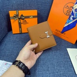 【Оригинал Hermes】 Новый женский кожаный кошелек с внутренним карманом на молнии,