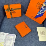 【Оригинал Hermes】 Новый женский кожаный кошелек с внутренним карманом на молнии,