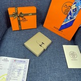 【Оригинал Hermes】 Новый женский кожаный кошелек с внутренним карманом на молнии,