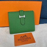 【Hermes оригинал】 Новый кожаный кошелек вертикальной формы с карманами, точная к