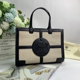 Tory Burch, сумка-тоут из коллекции для показа, с большим логотипом контрастного