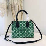 m46216 Зеленый джинсовый мами-бейсболка. Эта сумка onthego small от lv ma.