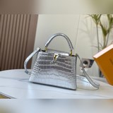 N92173/M48865 Ретро-серебристый узор «крокодил» Этот драгоценный капуцине в мале