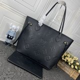 m45686 m45685 m40995 Кожаная сумка Neverfull среднего размера с тиснением! Тяжел